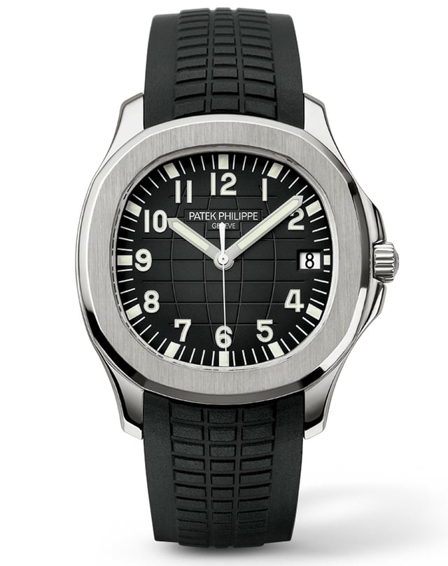 Von vielen begehrt: Patek Philippe Aquanaut, Automatikuhr aus Edelstahl mit Kautschukband