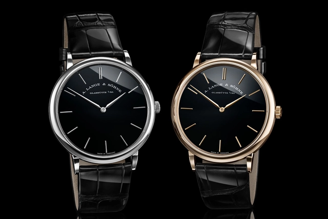 A. Lange & Söhne: Saxonia Thin in Platin und Honiggold