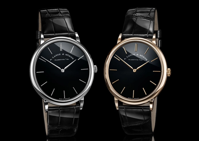 A. Lange & Söhne: Saxonia Thin in Platin und Honiggold