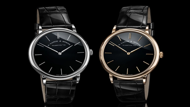 A. Lange & Söhne: Saxonia Thin in Platin und Honiggold