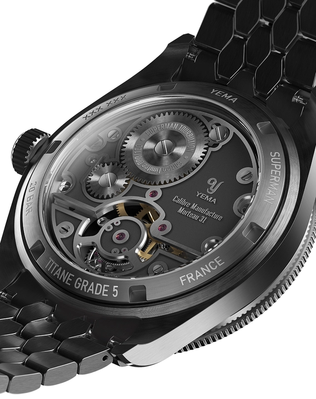 Yema – Superman Tourbillon CMM.31 Limited Edition, Taucheruhr aus Edelstahl mit Tourbillon und Handaufzugskaliber