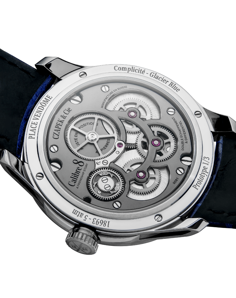 Czapek & Cie – Place Vendôme Complicité Glacier Blue, limitierte Luxusuhr mit offener Feinmechanik