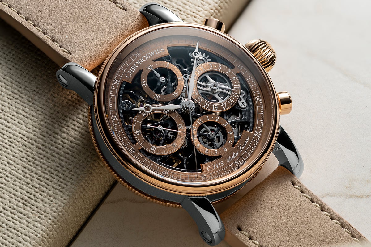 Chronoswiss Opus Dakar Sundown: Close-up der Uhr