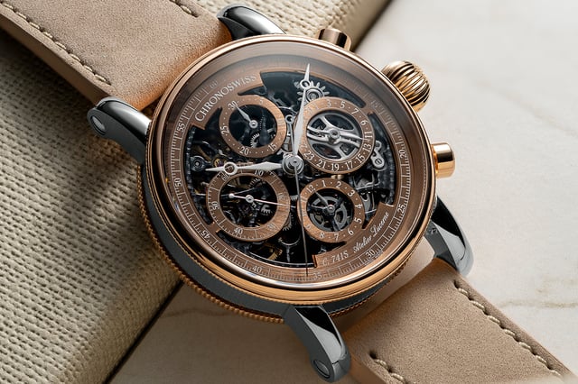 Chronoswiss Opus Dakar Sundown: Close-up der Uhr