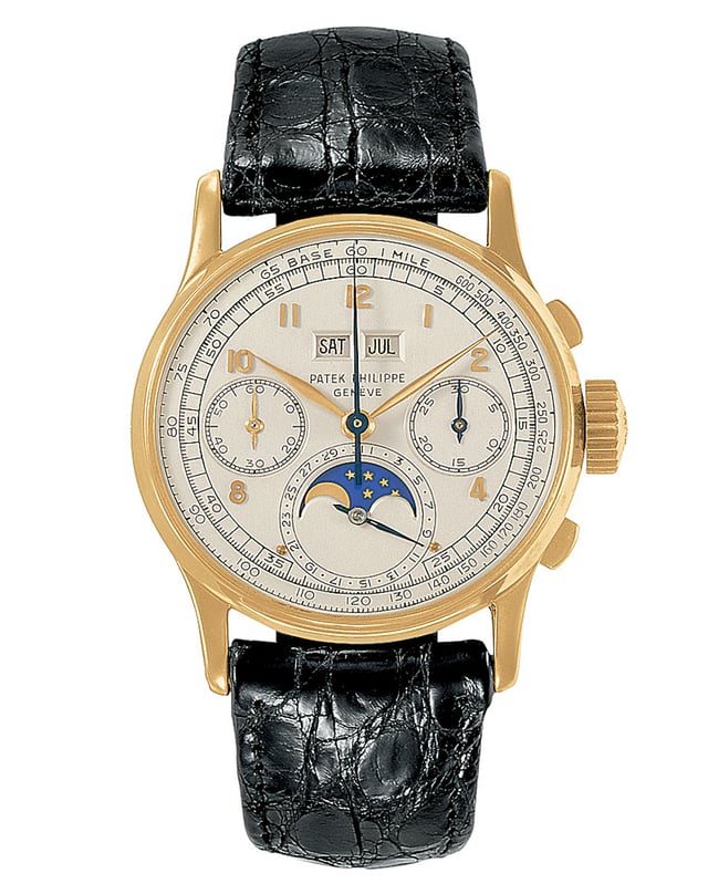 Patek Philippe: Ref. 1518, Chronograph mit ewigem Kalender von 1941
