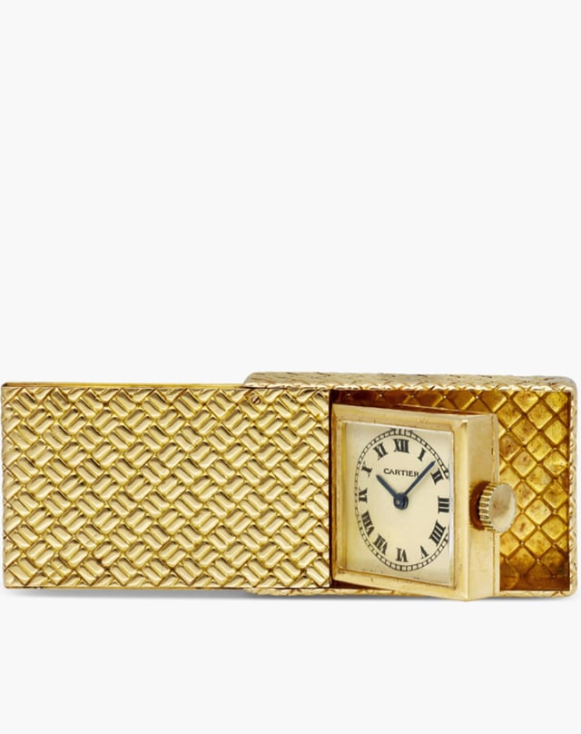 Cartier – Purse Watch, goldene Vintage-Taschenuhr