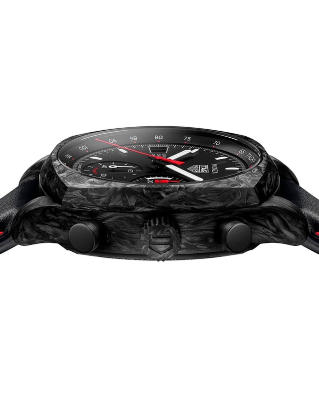 TAG Heuer – Monza Flyback Chronograph, limitierter Chronograph aus Carbon mit Automatikkaliber
