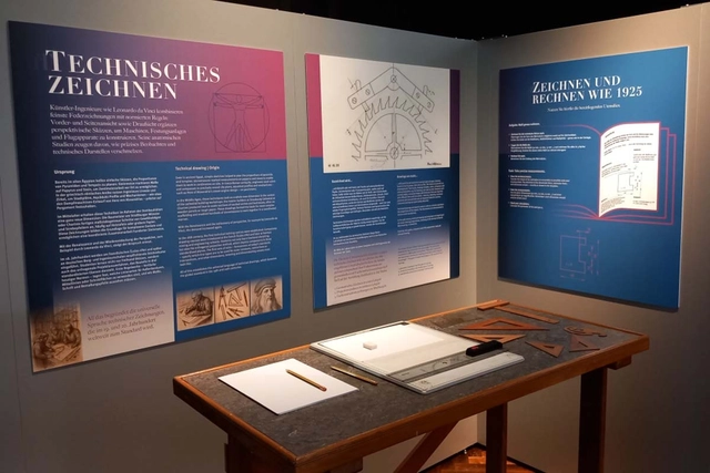 Deutsches Uhrenmuseum Astronomische Kunstuhr Deutsches Uhrenmuseum, Ausstellungsbereich Zeichnen