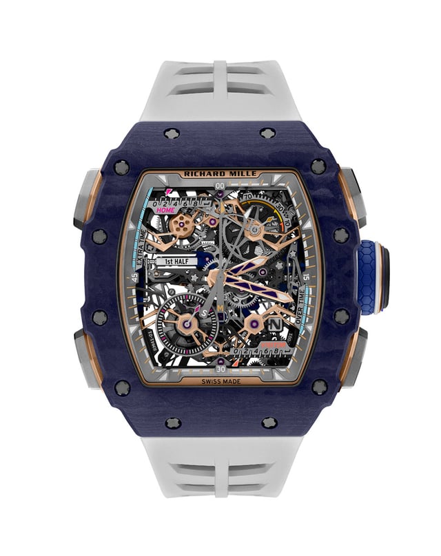 Richard Mille: RM 41-01 Tourbillon Soccer in Dark Blue Quartz TPT