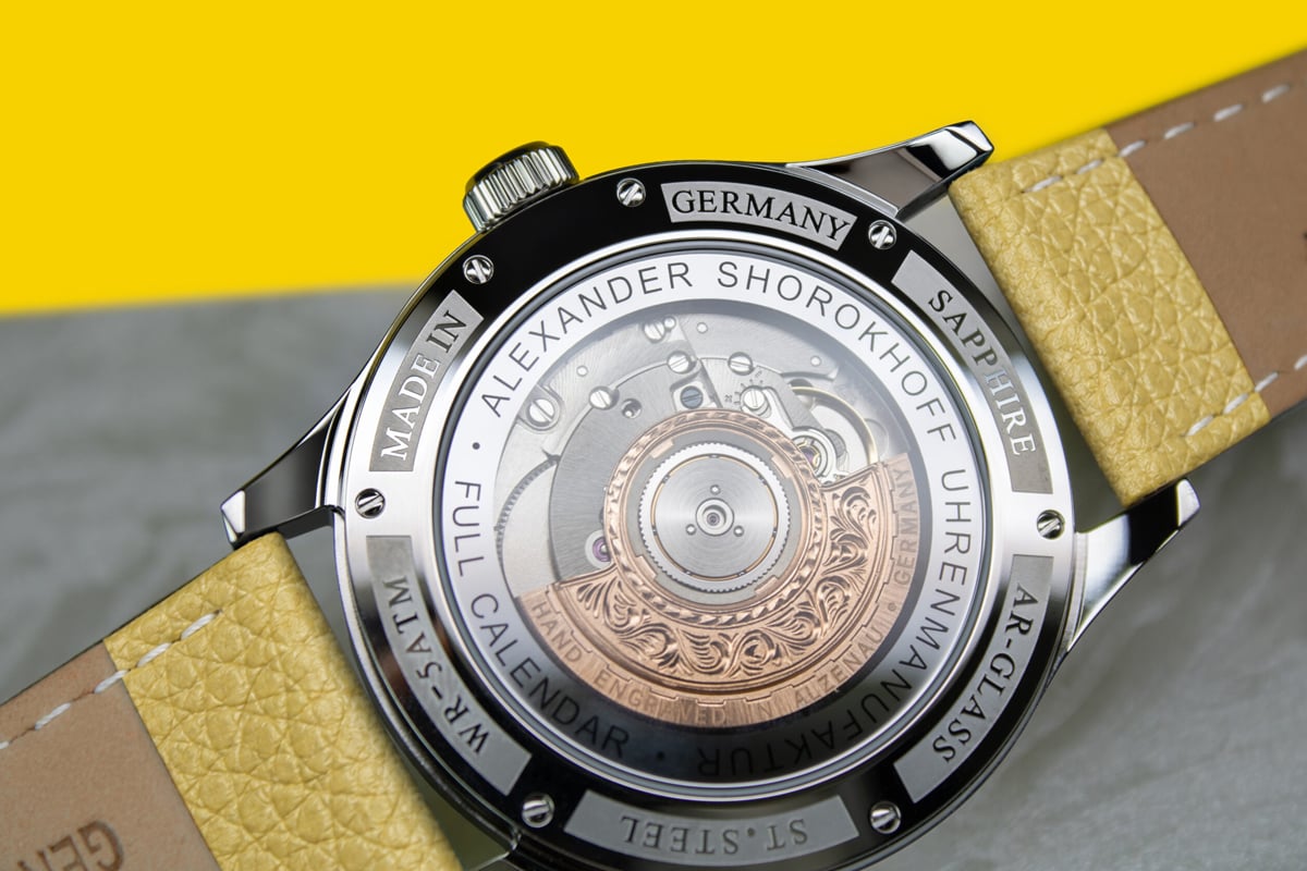 Das Automatikwerk DD9000 in der Alexander Shorokhoff Cadamomo 3