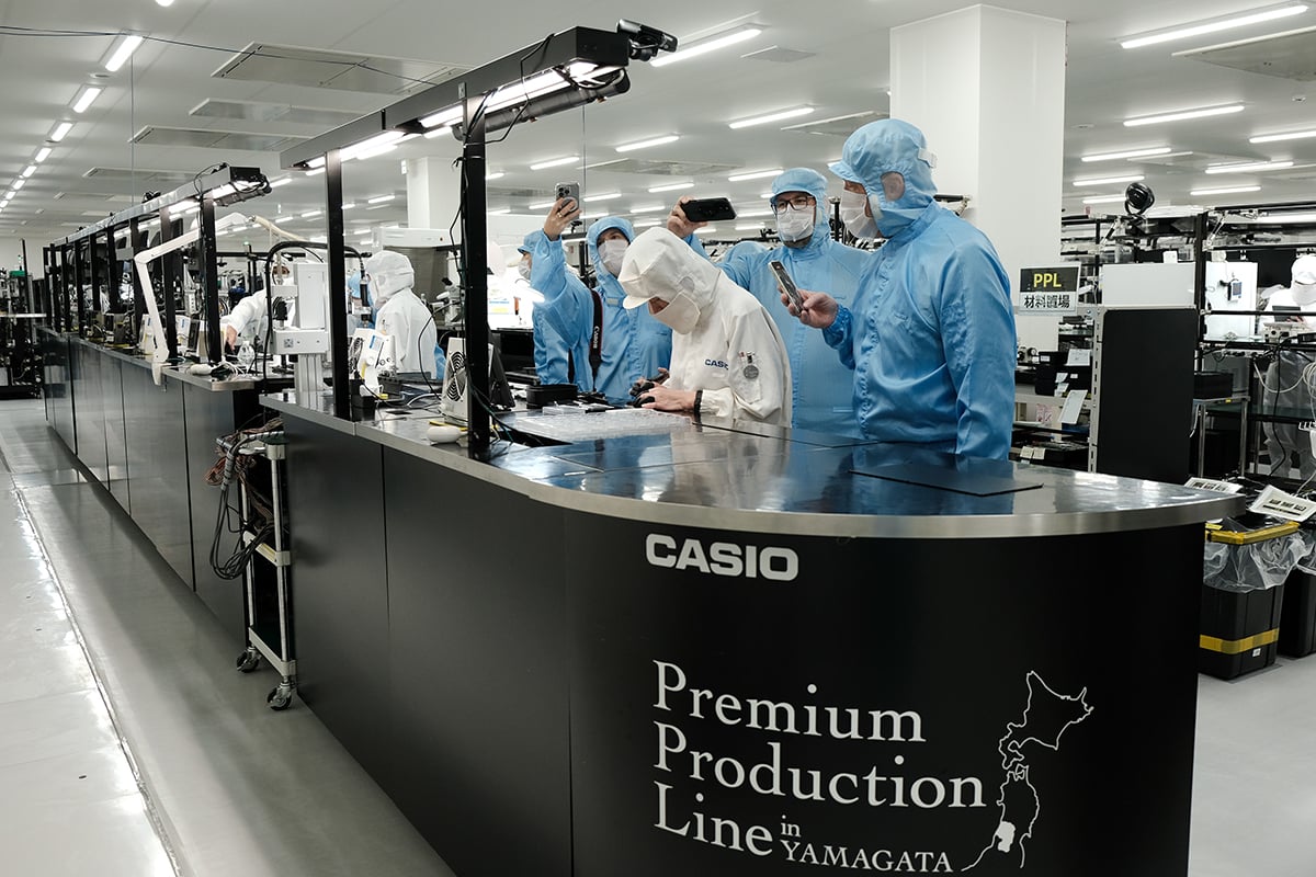 Die Premium Modelle der G-Shocks werden in Yamagata gefertigt.