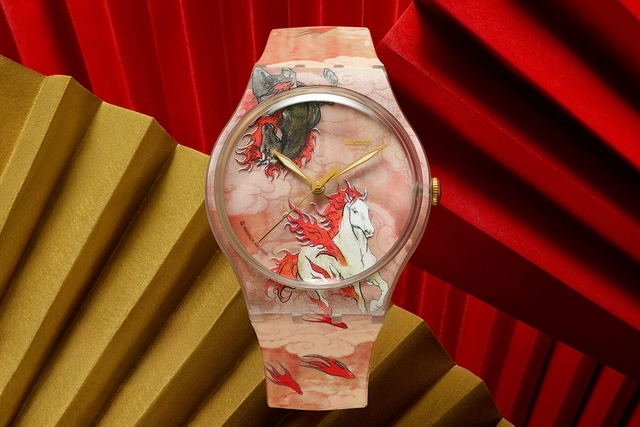 Swatch Uhr, Riding the Clouds, Frontansicht