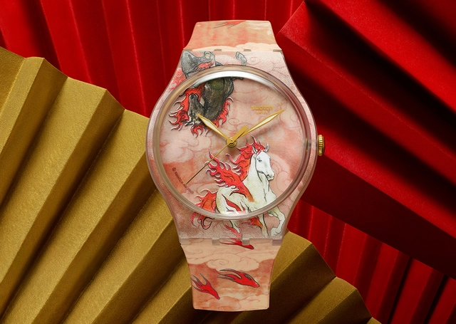 Swatch Uhr, Riding the Clouds, Frontansicht