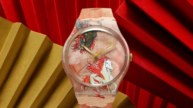 Swatch Uhr, Riding the Clouds, Frontansicht