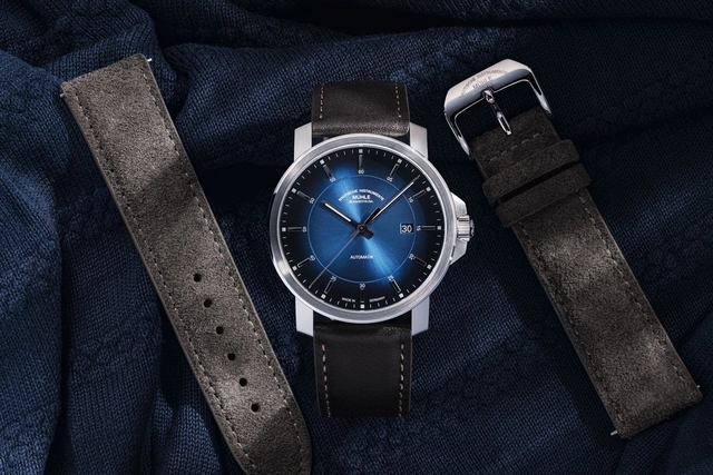 Mühle-Glashütte 29er Casual Küstenblau mit Zusatzband
