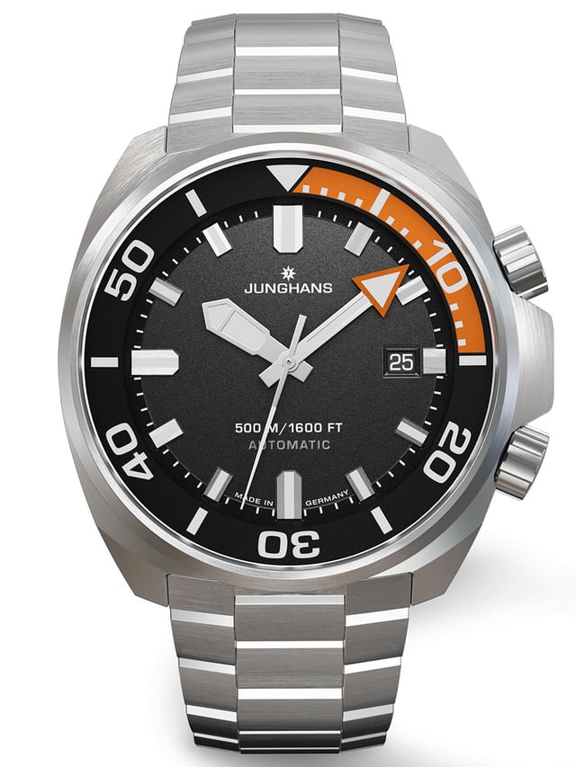 Junghans Aquaris Diver, Ref. 27/4668.44, Frontansicht Uhr