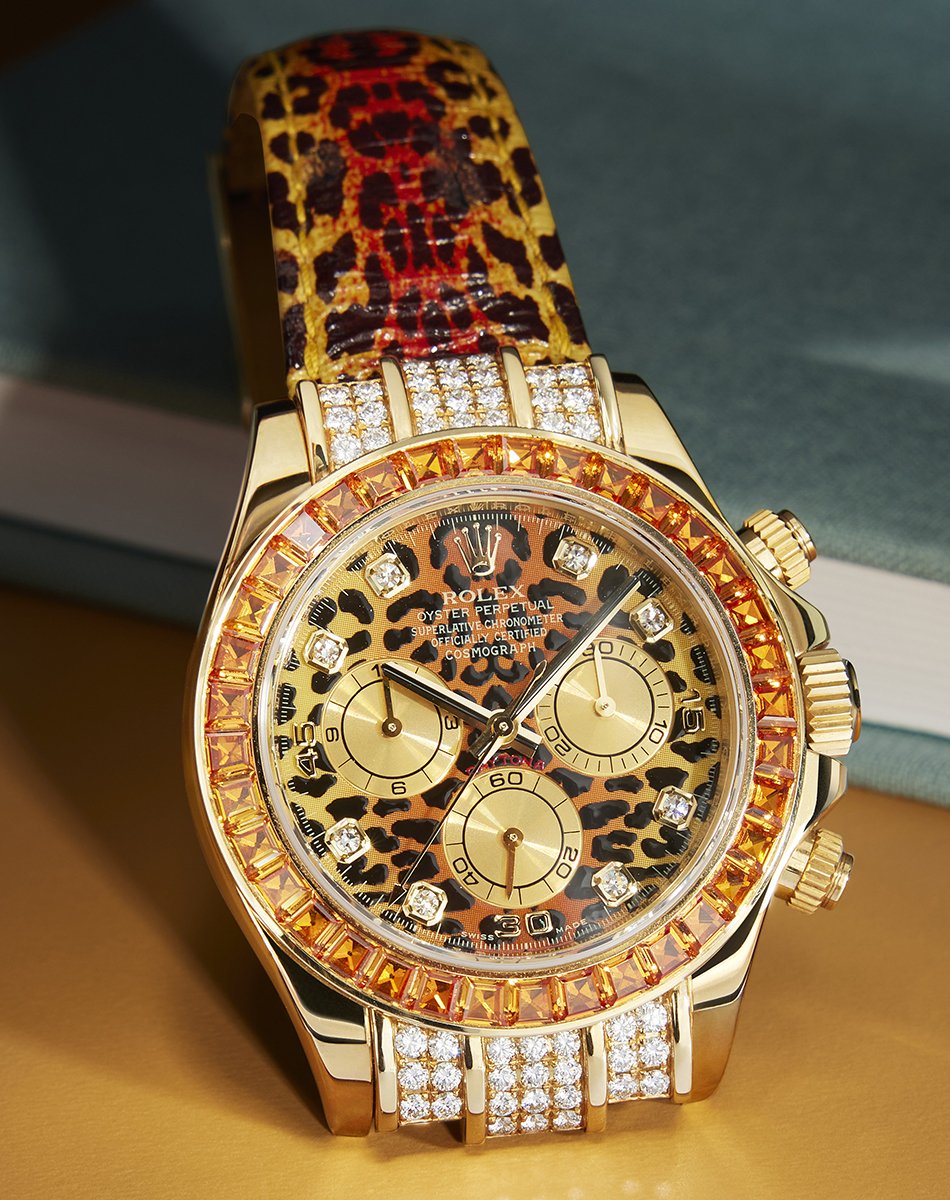 Rolex Daytona – „Leopard“, Chronograph aus Gold mit Automatikwerk