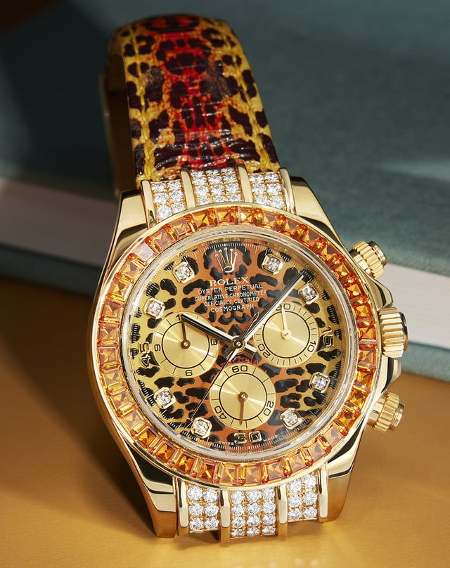 Rolex Daytona – „Leopard“, Chronograph aus Gold mit Automatikwerk
