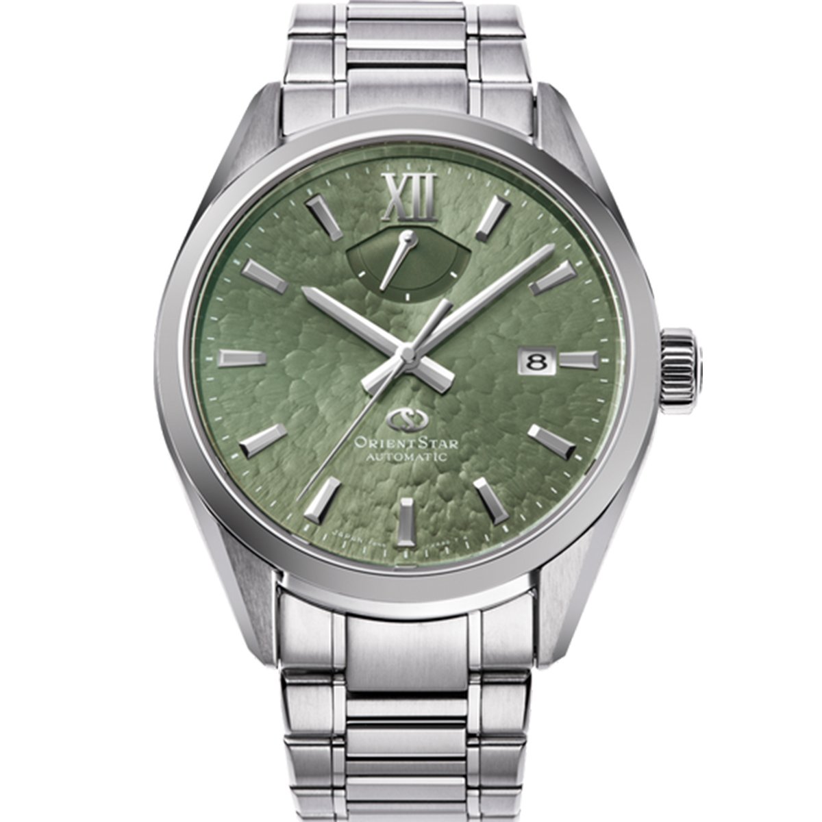 Frontansicht der Orient Star M34 F8 Date