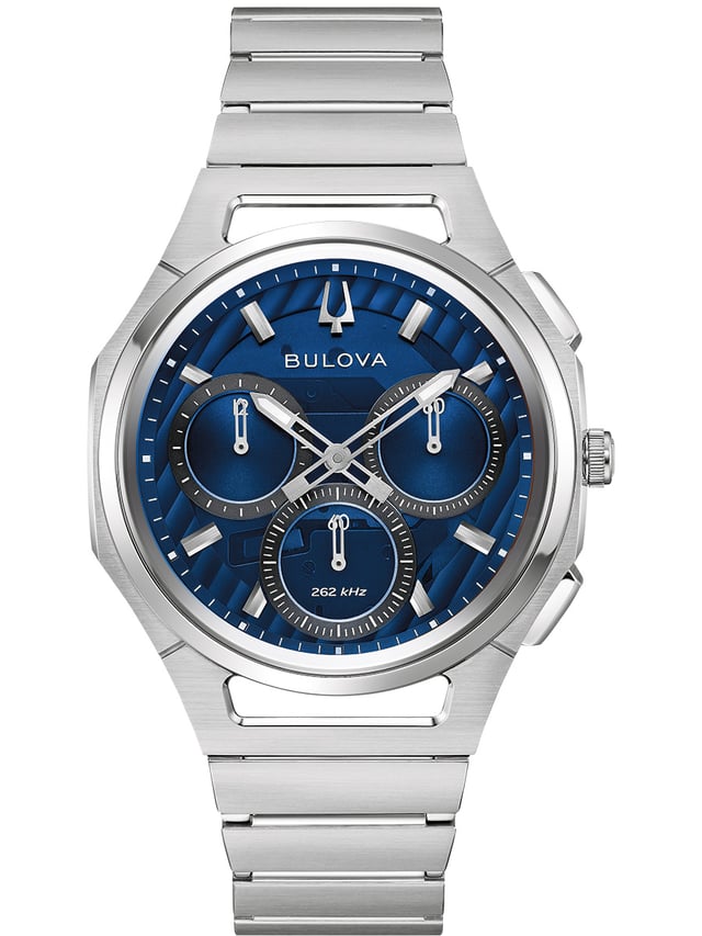 Bulova: Curv Chronograph, Ref. 96A339, Uhr von vorne
