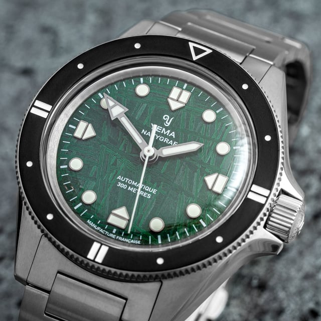 Yema: Navygraf Meteorite CMM.10 Limited Edition mit grünem Zifferblatt