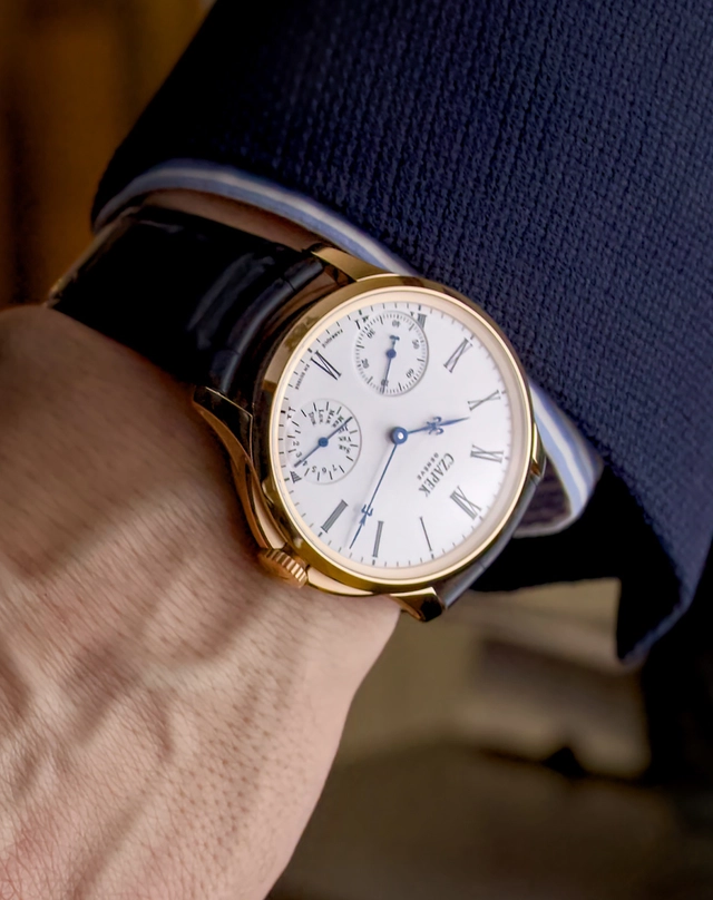 Czapek – Quai des Bergues Sursum Corda, Luxusuhr in limitierter Ausführung mit weißem Zifferblatt und Lederband