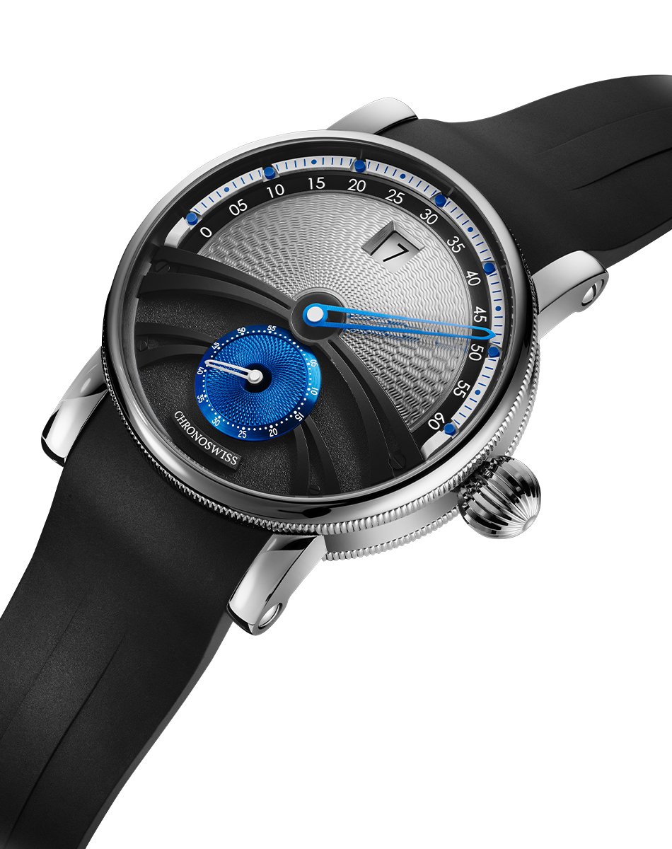 Chronoswiss – Delphis Glacier, automatische Titanuhr mit springender Stunde und Regulator-Komplikation