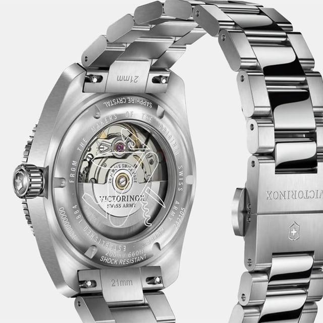Victorinox Maverick Automatik: Gehäuseboden Einsicht Kaliber