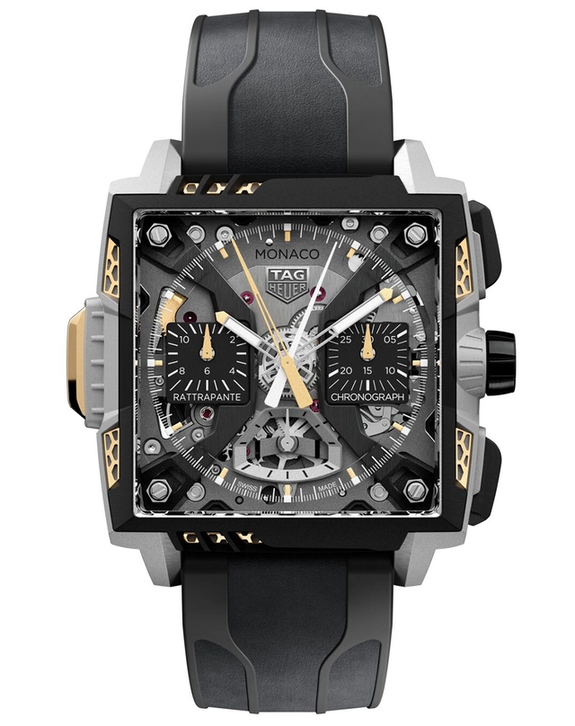 Tag Heuer – Monaco Split-Seconds Chronograph Air 1, futuristischer Chronograph mit Automatikwerk