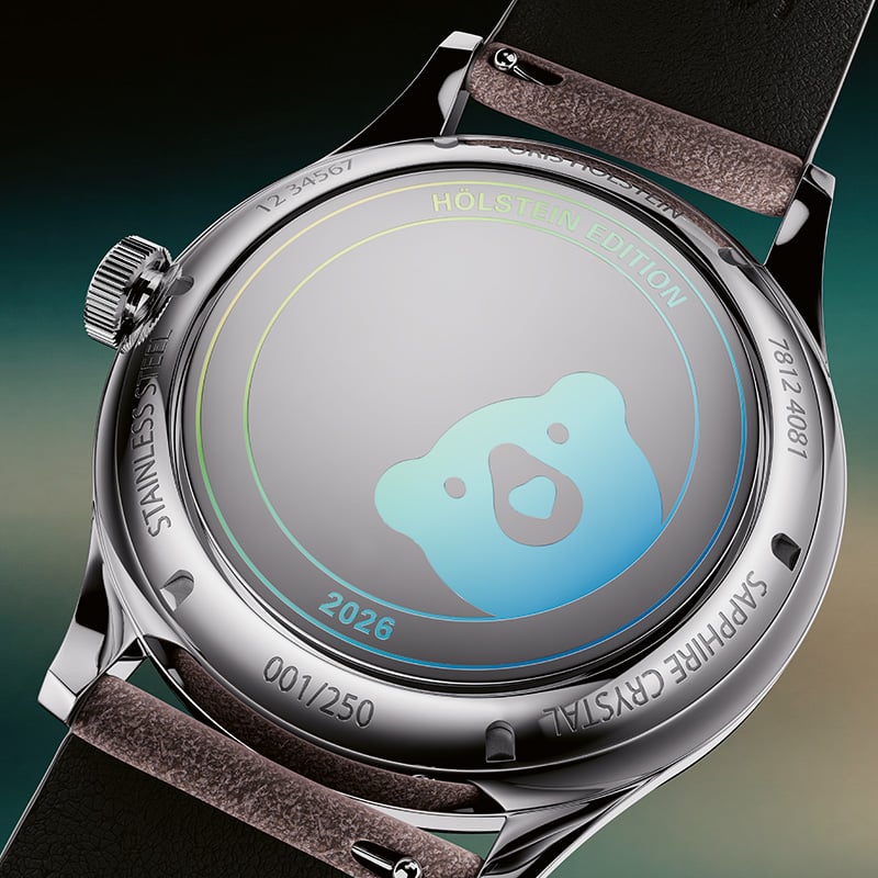 Oris Hölstein Edition 2026, Gheäuseboden mit Bär