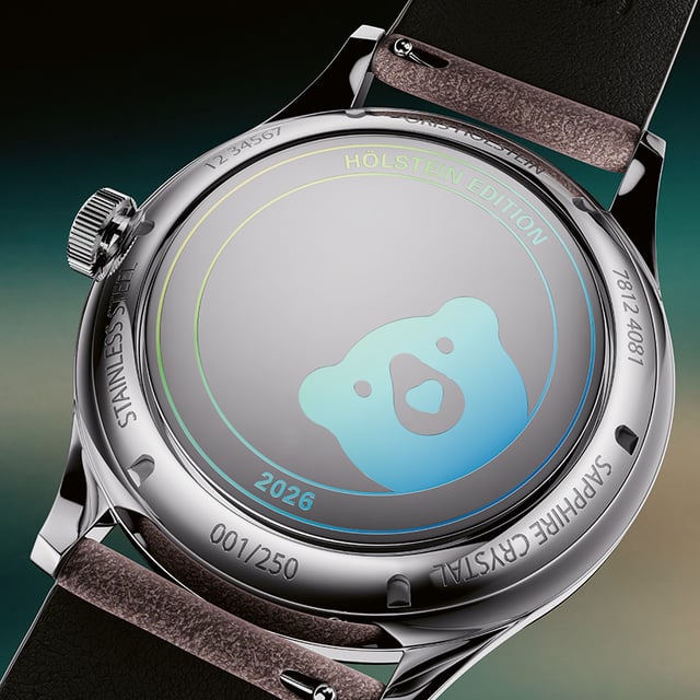 Oris Hölstein Edition 2026, Gheäuseboden mit Bär