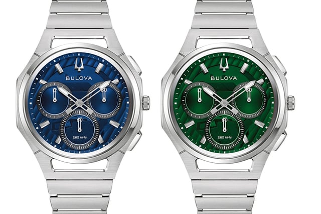 Bulova: Curv Chronograph, ref. 96A339 und 96A338, zwei Uhren