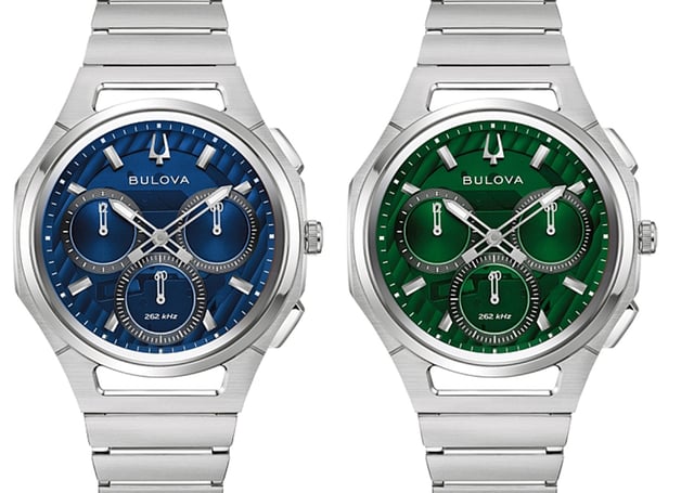 Bulova: Curv Chronograph, ref. 96A339 und 96A338, zwei Uhren