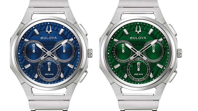 Bulova: Curv Chronograph, ref. 96A339 und 96A338, zwei Uhren