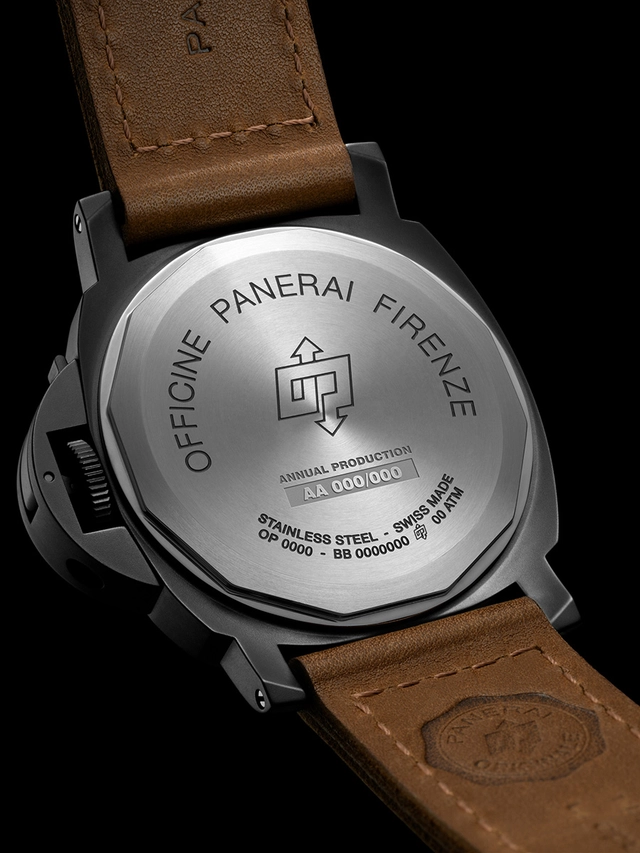 Panerai Luminor Marina Militare, Referenz PAM05218 verschraubter Gehäuseboden