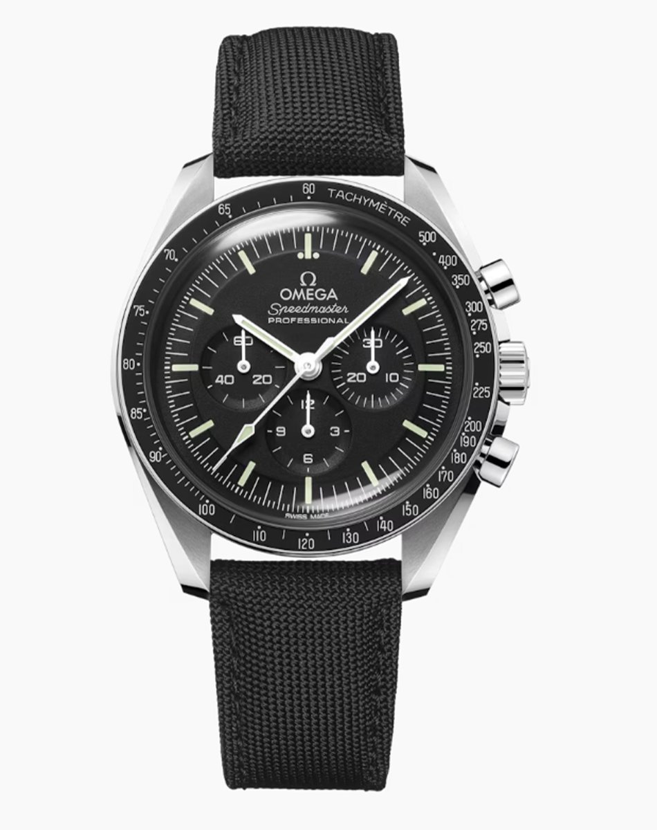 Omega – Speedmaster Moonwatch, Chronograph aus Edelstahl mit Handaufzugswerk 