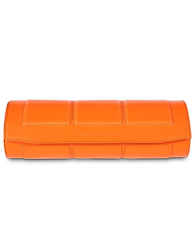 Buben & Zörweg Nitro 3, Uhrenrolle aus Leder in Orange