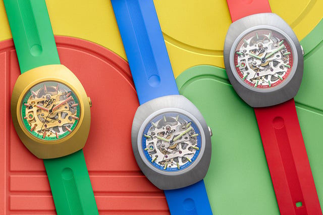 Drei Varianten der Rado DiaStar Original Skeleton Limited Edition