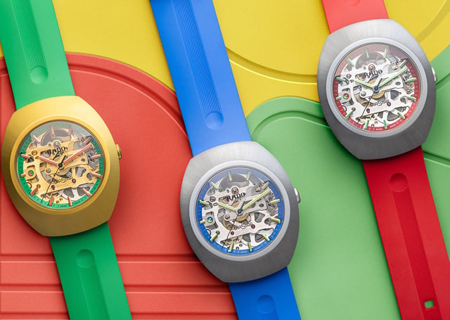 Drei Varianten der Rado DiaStar Original Skeleton Limited Edition