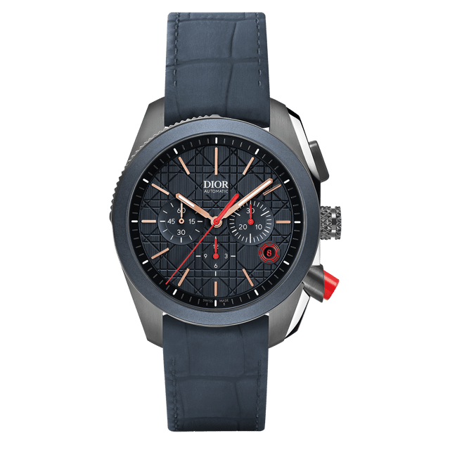 Dior Chiffre Rouge Chronograph in ultramattem Blau 41 mm mit Zenith Automatikwerk, Referenz: CD08461X1825_0000