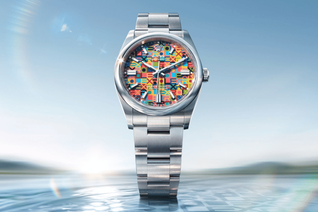 Rolex Front und Armband der Oyster Perpetual 36 "Jubilee Dial"