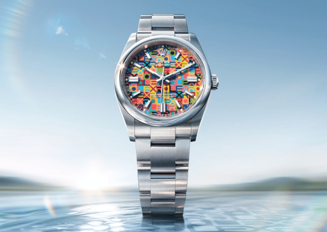 Rolex Front und Armband der Oyster Perpetual 36 "Jubilee Dial"