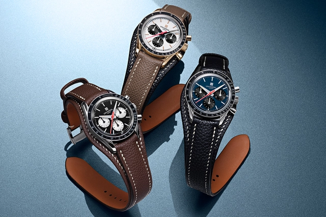 Universal Genève – Tribute to Compax, Rennstreckenuhr mit Handaufzugskaliber und Chronograph