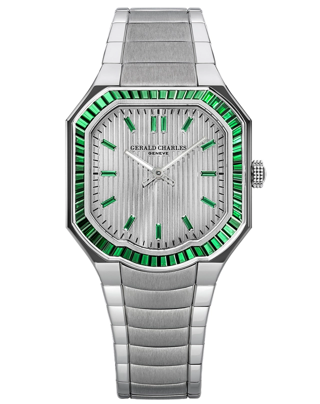 Gerald Charles – Masterlink Gem-Set, besetzte und asymmetrische Uhr