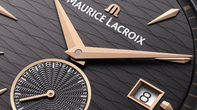 Detail, Zifferblatt der Maurice Lacroix 1975 Legacy