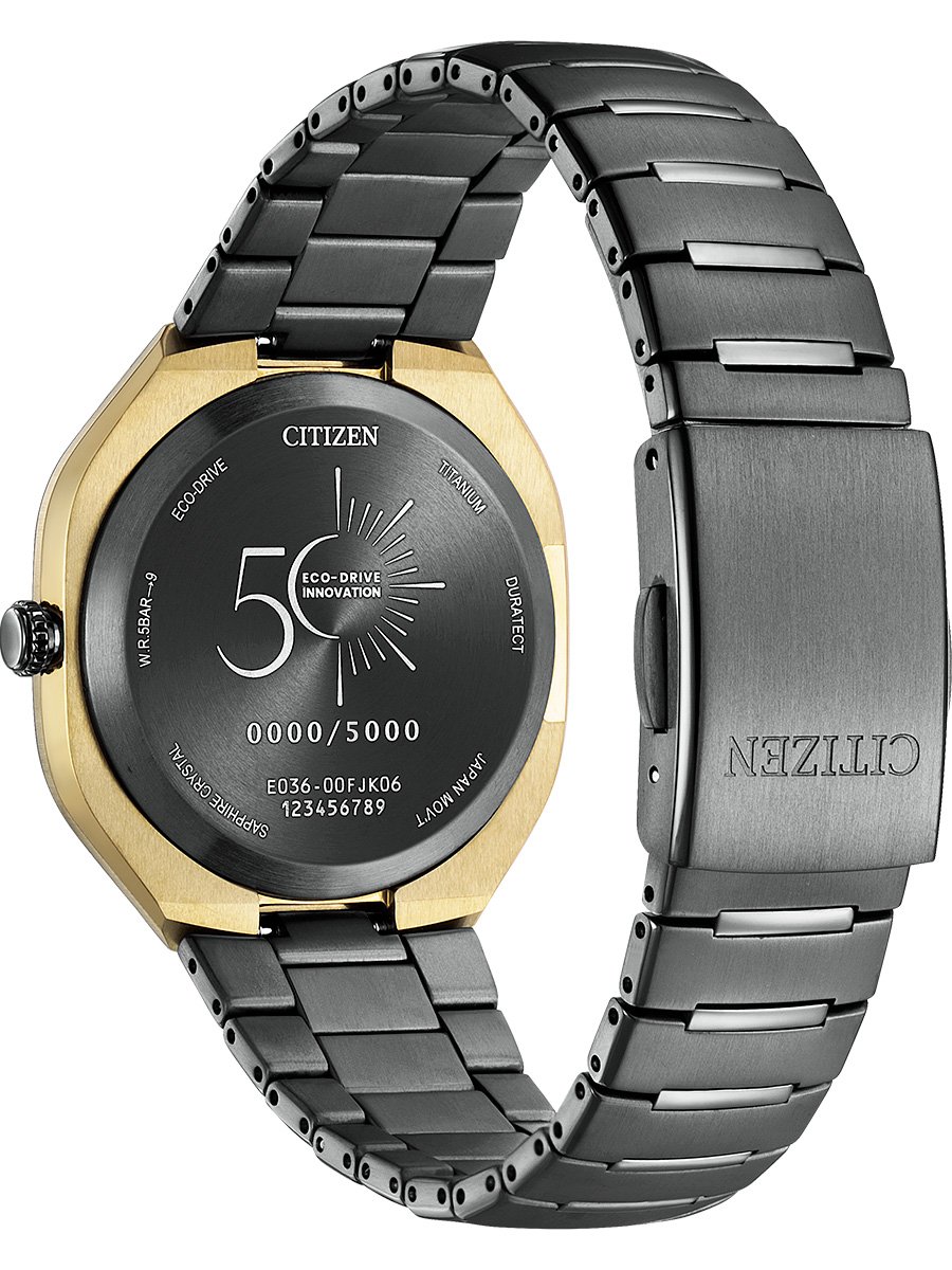 Citizen Eco Drive Photon, Ref. BJ6569-59X, Rückseite