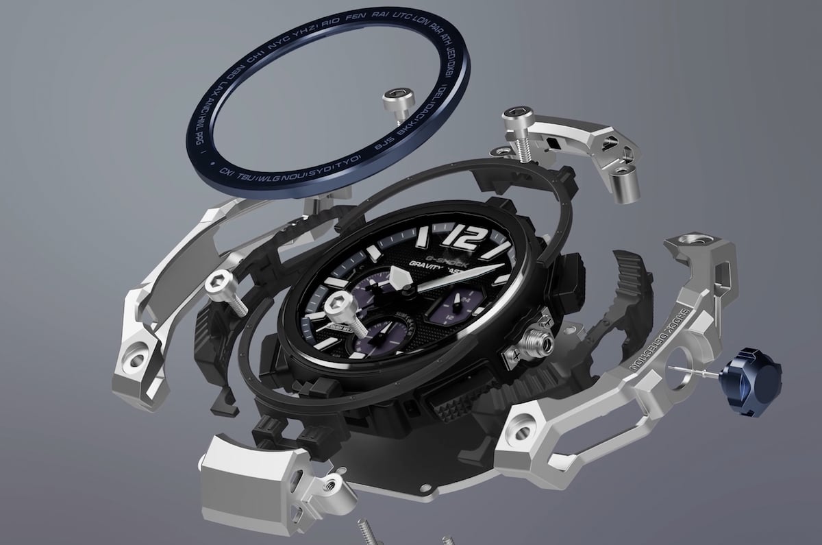 Das gehäuse der Casio G-SHOCK GWR-B3000