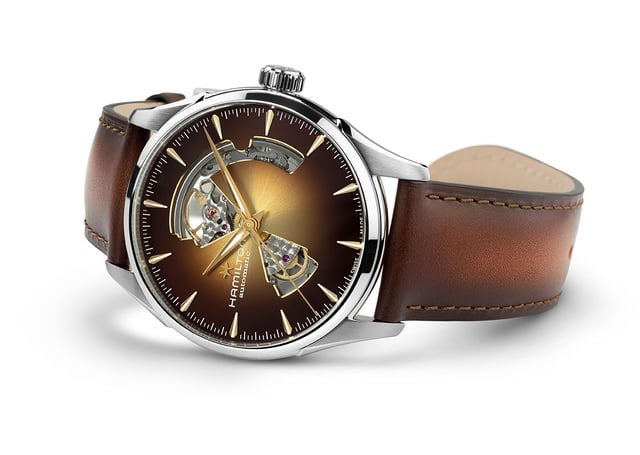 Hamilton: Jazzmaster Open Heart Auto, H32705501, Uhr liegend