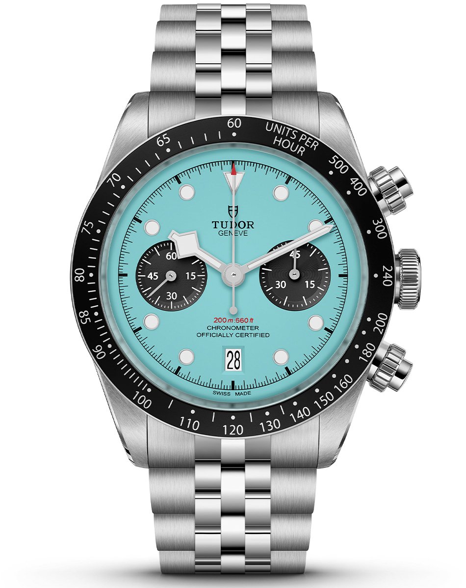 Besonders die farbenfrohen Varianten des Tudor Black Bay Chronos erfreuen sich großer Beliebtheit.