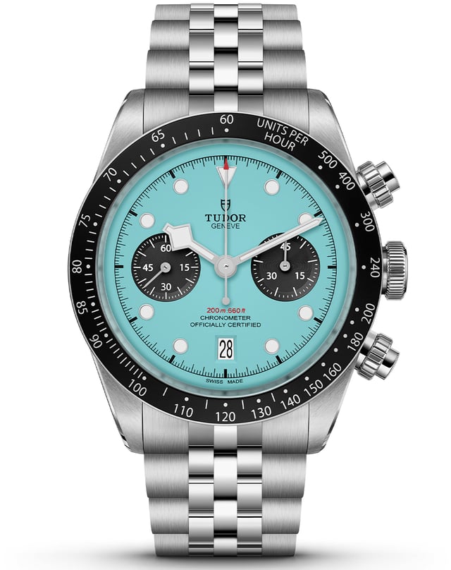 Besonders die farbenfrohen Varianten des Tudor Black Bay Chronos erfreuen sich großer Beliebtheit.